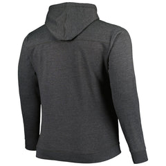 Fanatics Brooklyn Nets Big & Tall Down and Distance Full-Zip Hoodie Heathered Black