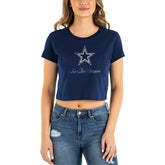 Dallas Cowboys New Era Women's Historic Champs T-Shirt - Navy - NFL