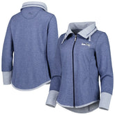 Seattle Seahawks Women's Sport Sun Fade Full-Zip Sweatshirt - Heathered College Navy - Tommy Bahama