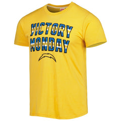 Los Angeles Chargers Homage Victory Monday Tri-Blend T-Shirt - Gold - NFL