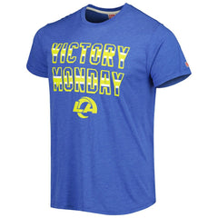 Los Angeles Rams Homage Victory Monday Tri-Blend T-Shirt - Royal - NFL