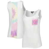 Chicago Cubs Refried Apparel Women's Tie-Dye Tank Top for sale
