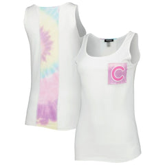 Chicago Cubs Refried Apparel Women's Tie-Dye Tank Top for sale