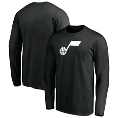 Utah Jazz Primary Logo Team Long Sleeve T-Shirt Black