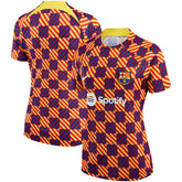Nike - Barcelona Women's 2022/23 Pre-Match Raglan Performance Top - Yellow