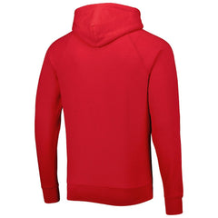 Atlanta Falcons Homage Retro Helmet Tri-Blend Raglan Pullover Hoodie - Red - NFL