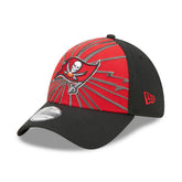 Tampa Bay Buccaneers New Era Shattered 39THIRTY Flex Hat - Red/Black - NFL