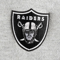 Las Vegas Raiders Antigua Women's Lightweight Jackpot Raglan Half-Zip Pullover Hoodie - Heather Gray - NFL