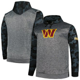 Washington Commanders Big & Tall Camo Pullover Hoodie - Heather Charcoal - Fanatics