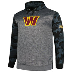 Washington Commanders Big & Tall Camo Pullover Hoodie - Heather Charcoal - Fanatics