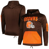 Cleveland Browns Big & Tall Pullover Hoodie - Brown - Fanatics