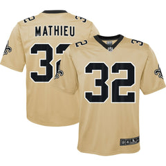 Tyrann Mathieu New Orleans Saints Youth Inverted Game Jersey - Gold - Nike