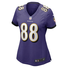 Charlie Kolar Baltimore Ravens Women's Player Game Jersey - Purple - Nike
