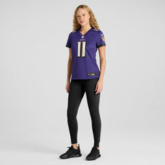 Jordan Stout Baltimore Ravens Women's Player Game Jersey - Purple - Nike