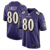 Isaiah Likely Baltimore Ravens Player Game Jersey - Purple - Nike