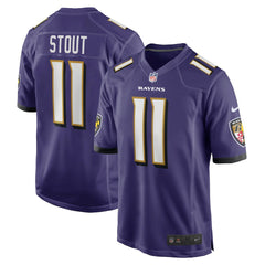 Jordan Stout Baltimore Ravens Player Game Jersey - Purple - Nike