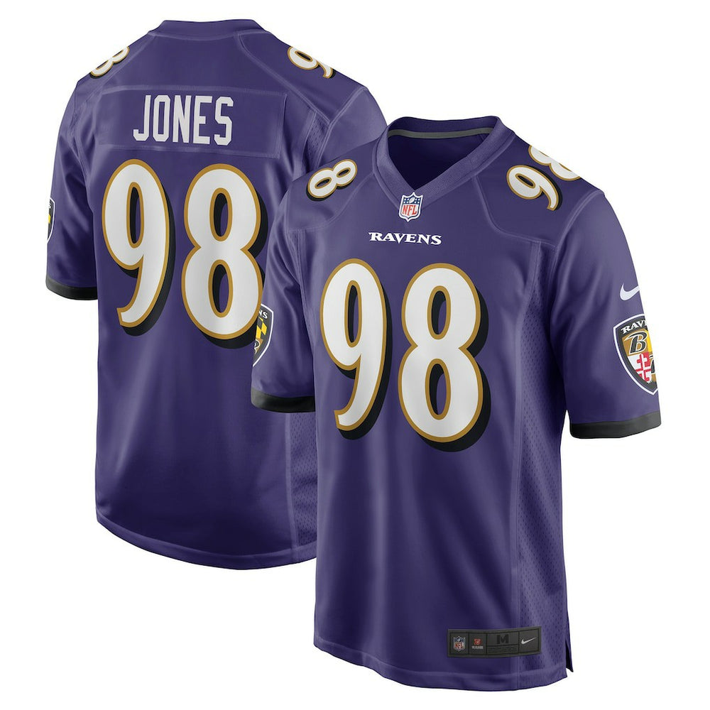 Travis Jones Baltimore Ravens Player Game Jersey - Purple - Nike