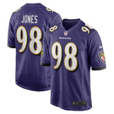 Travis Jones Baltimore Ravens Player Game Jersey - Purple - Nike