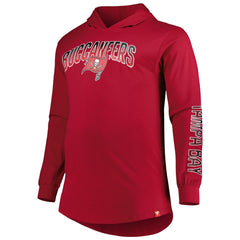 Tampa Bay Buccaneers Big & Tall Front Runner Pullover Hoodie - Red - Fanatics