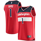 Fanatics Johnny Davis Washington Wizards Youth Fast Break Replica Jersey Icon Edition Red