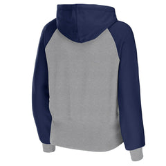 Dallas Cowboys WEAR by Erin Andrews Women's Colorblock Lightweight Full-Zip Hoodie - Silver - NFL