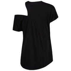 Baltimore Ravens KIYA TOMLIN Women's Cut Out Tri-Blend Shirt - Black - NFL
