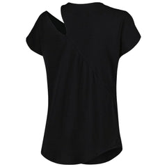 Cincinnati Bengals KIYA TOMLIN Women's Cut Out Tri-Blend Shirt - Black - NFL
