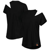 Cleveland Browns KIYA TOMLIN Women's Cut Out Tri-Blend Shirt - Black - NFL