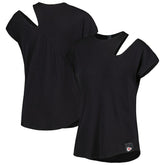 Kansas City Chiefs KIYA TOMLIN Women's Cut Out Tri-Blend Shirt - Black - NFL
