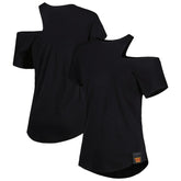 Washington Commanders KIYA TOMLIN Women's Cut Out Tri-Blend Shirt - Black - NFL