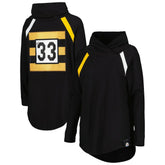 Pittsburgh Steelers KIYA TOMLIN Women's Tri-Blend Raglan Pullover Sweatshirt - Black - NFL