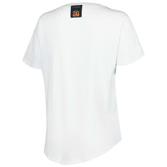 Cincinnati Bengals KIYA TOMLIN Women's V-Neck T-Shirt - White - NFL