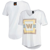 Washington Commanders KIYA TOMLIN Women's V-Neck T-Shirt - White - NFL