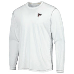 Atlanta Falcons Laces Out Billboard Long Sleeve T-Shirt - White - Tommy Bahama