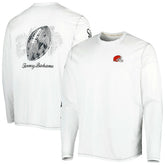 Cleveland Browns Laces Out Billboard Long Sleeve T-Shirt - White - Tommy Bahama