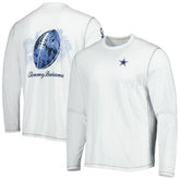 Dallas Cowboys Laces Out Billboard Long Sleeve T-Shirt - White - Tommy Bahama