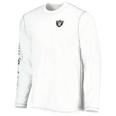Las Vegas Raiders Laces Out Billboard Long Sleeve T-Shirt - White - Tommy Bahama
