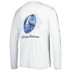 New England Patriots Laces Out Billboard Long Sleeve T-Shirt - White - Tommy Bahama