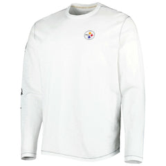 Pittsburgh Steelers Laces Out Billboard Long Sleeve T-Shirt - White - Tommy Bahama