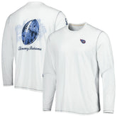Tennessee Titans Laces Out Billboard Long Sleeve T-Shirt - White - Tommy Bahama