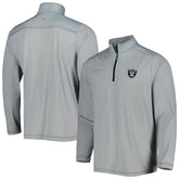 Las Vegas Raiders On Deck IslandZone Half-Zip Jacket - Gray - Tommy Bahama