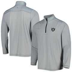 Las Vegas Raiders On Deck IslandZone Half-Zip Jacket - Gray - Tommy Bahama