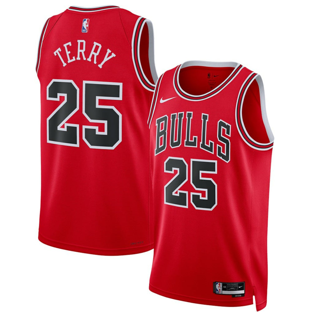 Nike Dalen Terry Chicago Bulls Unisex 2022 NBA Draft First Round Pick Swingman Jersey Icon Editi- Red