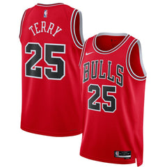 Nike Dalen Terry Chicago Bulls Unisex 2022 NBA Draft First Round Pick Swingman Jersey Icon Editi- Red