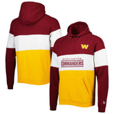 Washington Commanders New Era Colorblock Current Pullover Hoodie - Gold - NFL