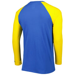 Los Angeles Rams New Era Current Raglan Long Sleeve T-Shirt - Royal - NFL