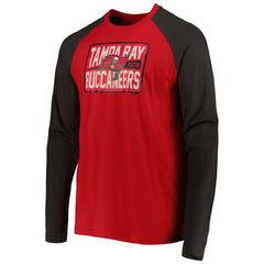 Tampa Bay Buccaneers New Era Current Raglan Long Sleeve T-Shirt - Red - NFL