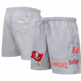 Tampa Bay Buccaneers Pro Standard Woven Shorts - Pewter - NFL