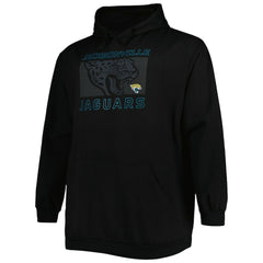 Jacksonville Jaguars Big & Tall Pop of Color Pullover Hoodie - Black - Fanatics