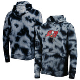 Tampa Bay Buccaneers New Era Team Tie-Dye Pullover Hoodie - Black - NFL